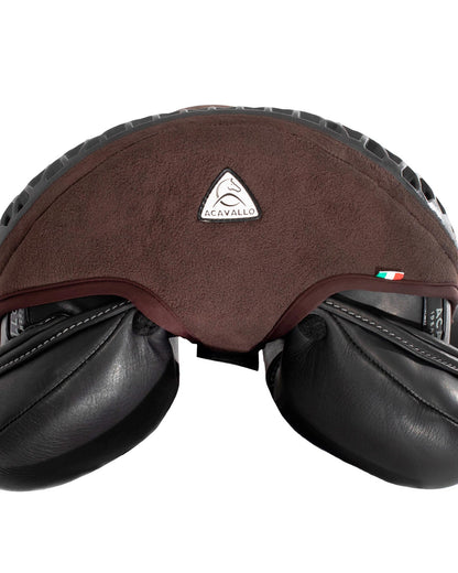 Acavallo Ortho-Pubis Seat Saver Dressage Gel-Out Dri-Lex 20mm Brown