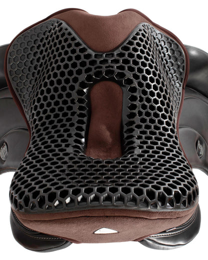 Acavallo Ortho-Pubis Seat Saver Dressage Gel-Out Dri-Lex 20mm Brown
