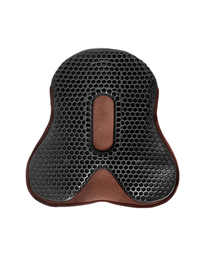 Acavallo Ortho-Pubis Seat Saver Dressage Gel-Out Dri-Lex 20mm Brown