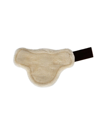 Acavallo Jumping Fetlock Boots Faux Sheepskin & Hook-And-Loop Closure Brown