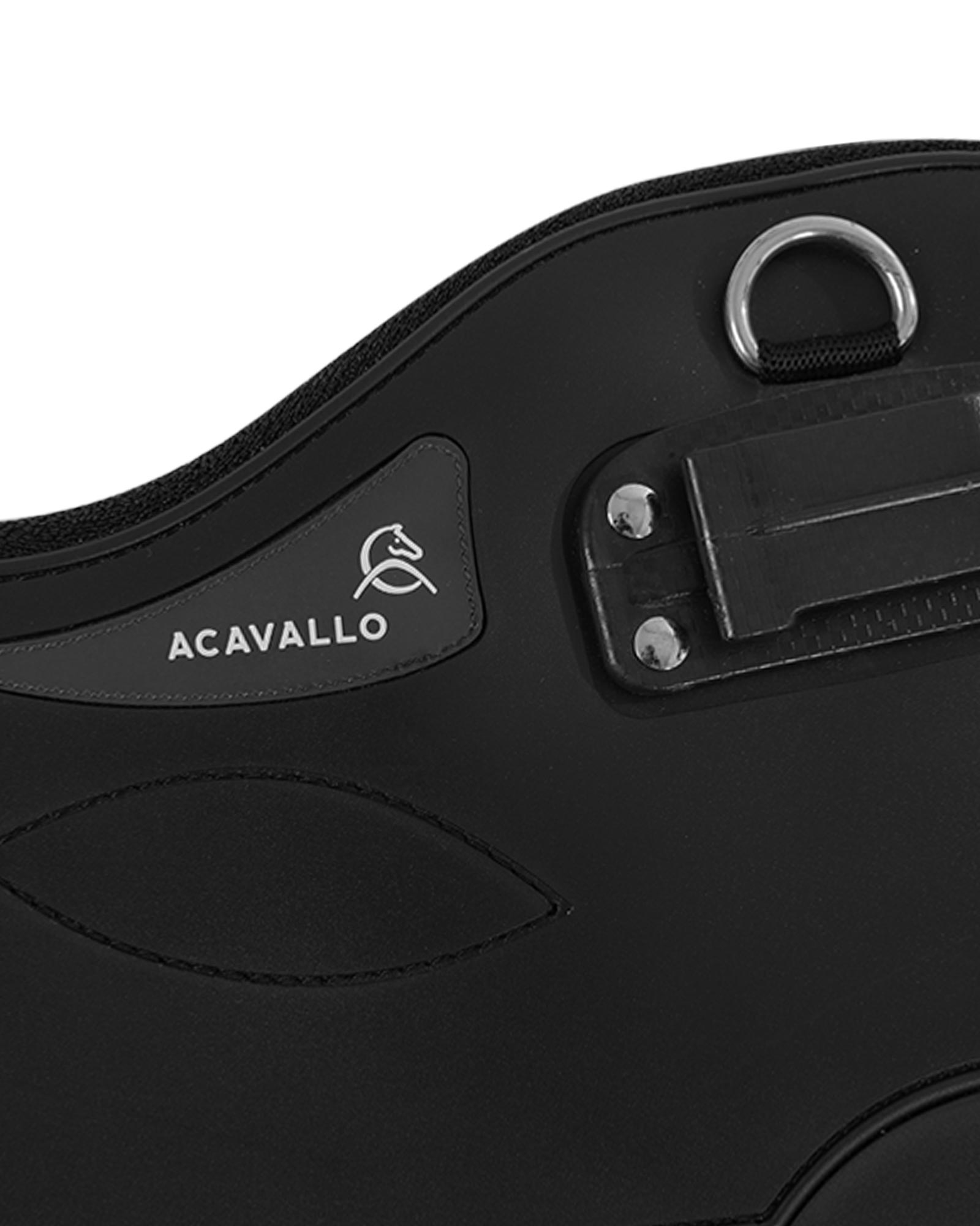 Acavallo All Purpose Short Girth Classic Gel PVC Black