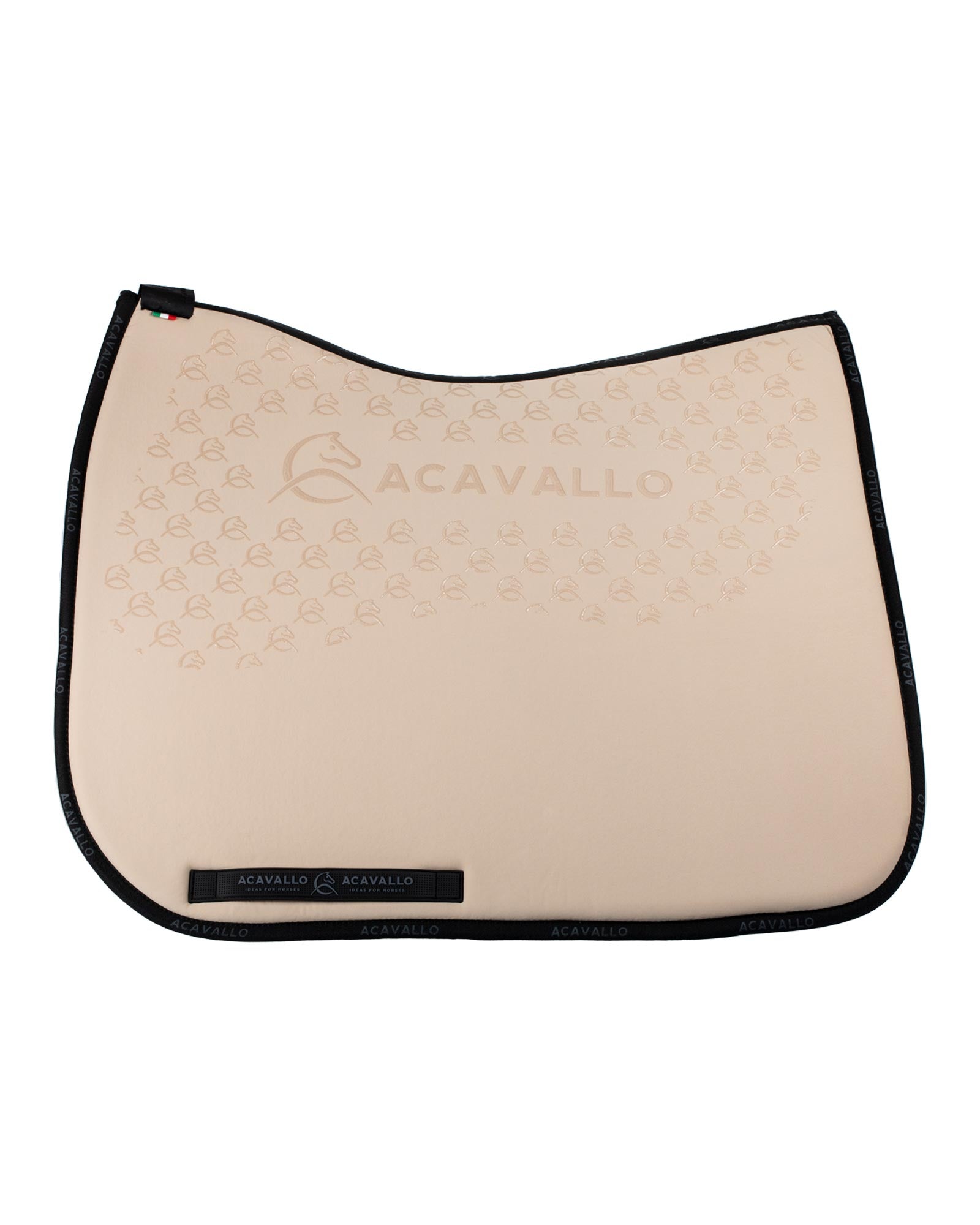 Acavallo Saddle Pad Ds Cw-Cs Elastane & Bamboo Silicone Grip Sand/Black