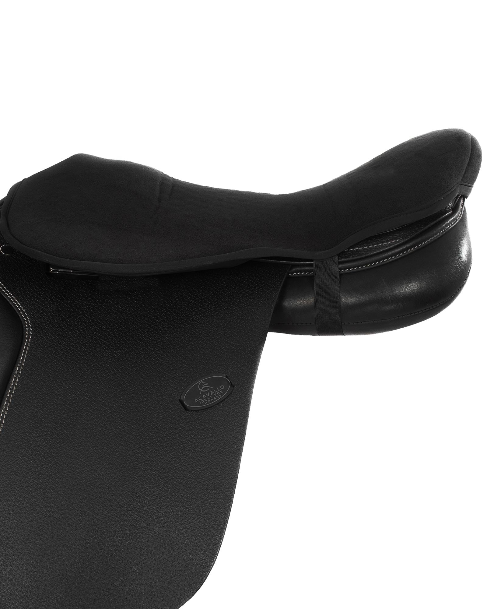 Acavallo Ortho-Coccyx Seat Saver Jumping Classic Gel-In Dri-Lex 20mm Black