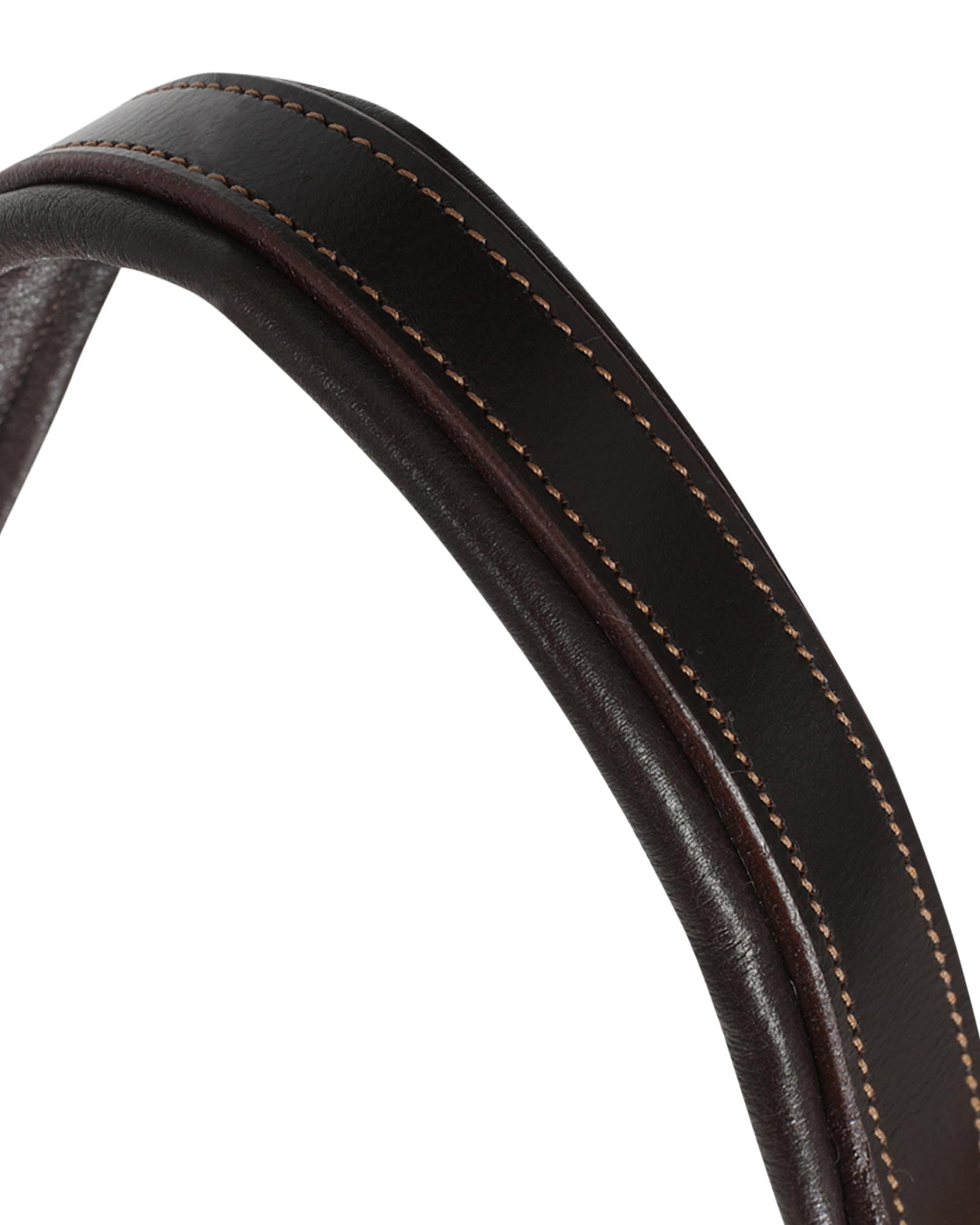 Acavallo Halter Anatomical Leather Rope Noseband Dark Brown