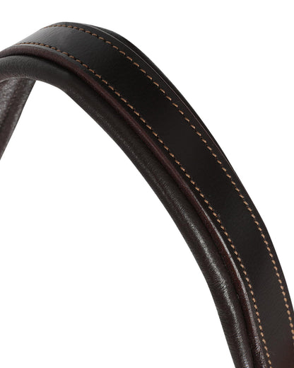 Acavallo Halter Anatomical Leather Rope Noseband Dark Brown