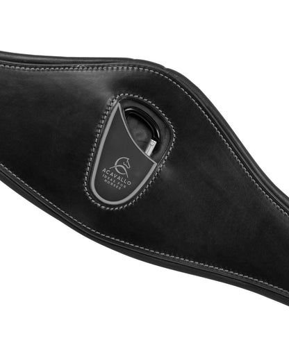 Acavallo Anatomical Jumping Girth Calfskin Black