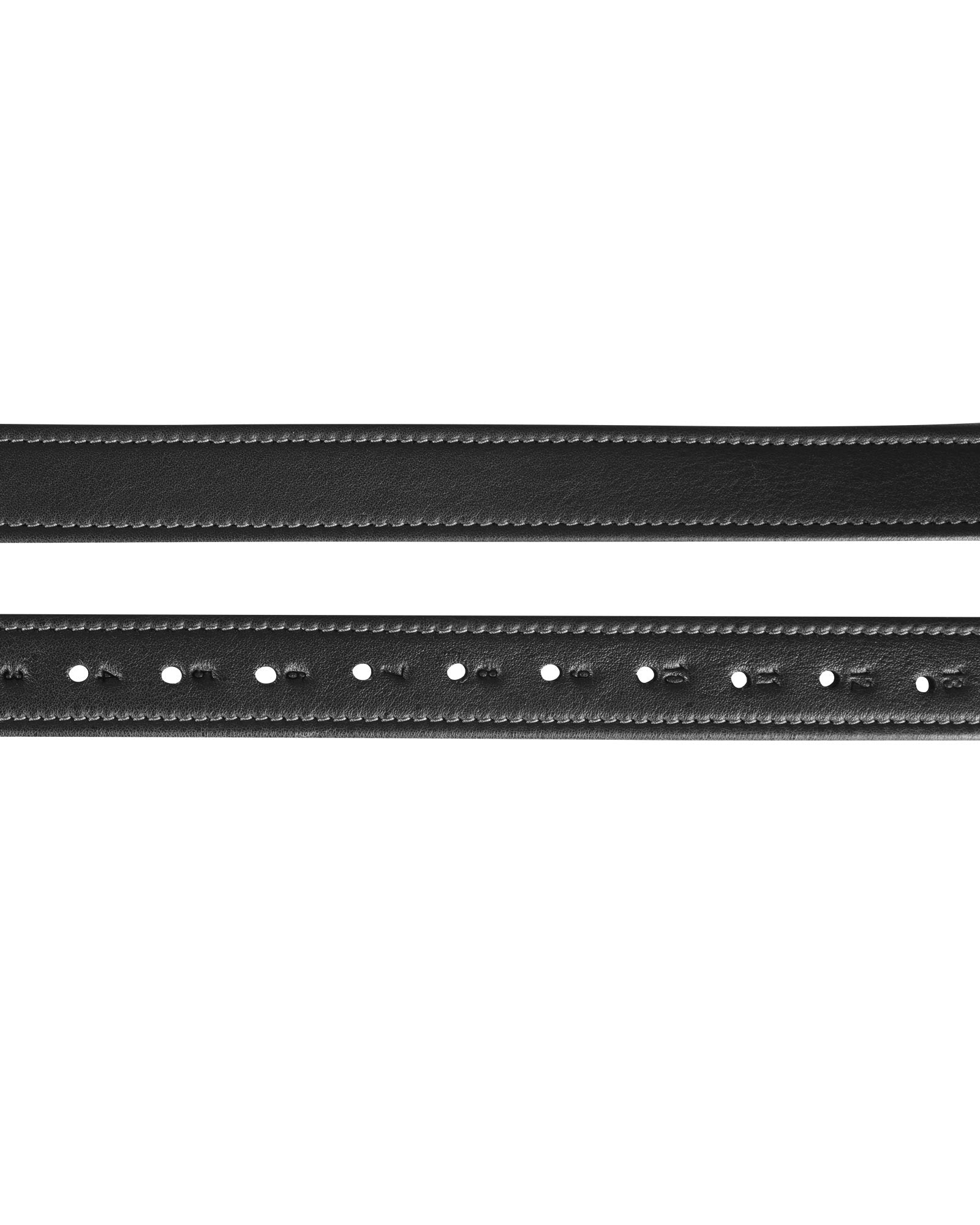 Acavallo Calfskin Stirrup Leathers Encased Buckle Black