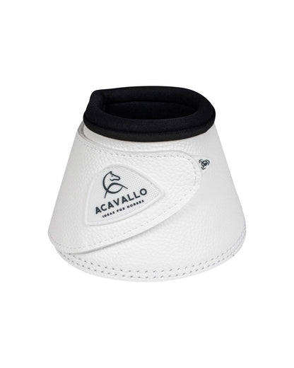 Acavallo Bell Boots Eco-Leather & Hook-And-Loop Closure White