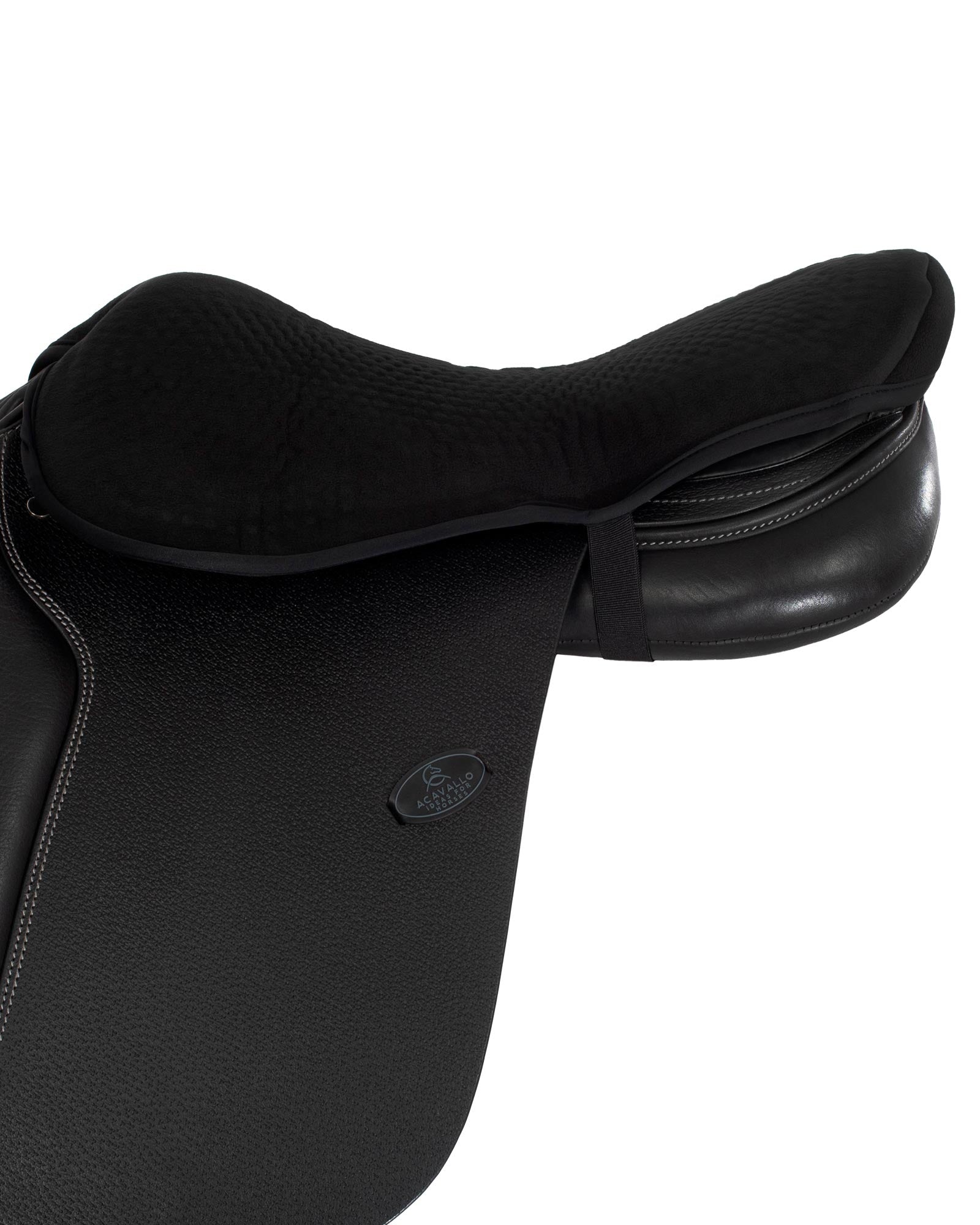 Acavallo Standard Seat Saver Jumping Classic Gel-In Dri-Lex 20Mm Black Large