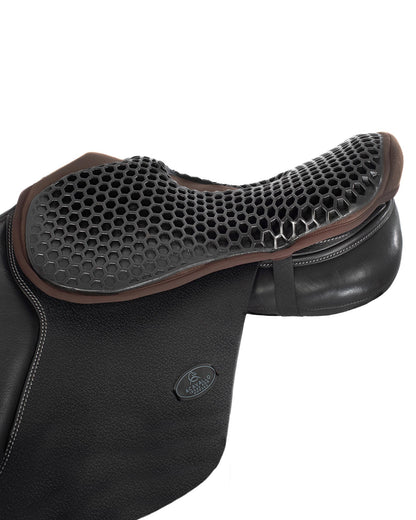 Acavallo Ortho-Pubis Seat Saver Jumping Hexagonal Gel-Out Dri-Lex 20mm Brown