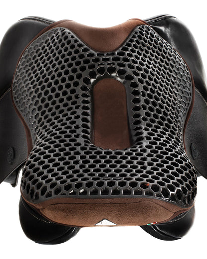 Acavallo Ortho-Pubis Seat Saver Jumping Hexagonal Gel-Out Dri-Lex 20mm Brown