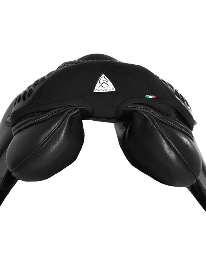 Acavallo Ortho-Pubis Seat Saver Jumping Hexagonal Gel-Out Dri-Lex 20mm Black