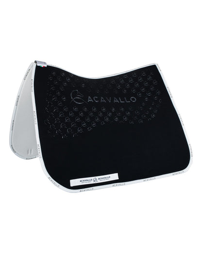 Acavallo Saddle Pad Ds Cw-Cs Elastane & Bamboo Silicone Grip Black/White