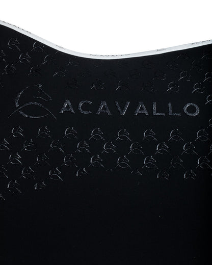 Acavallo Saddle Pad Ds Cw-Cs Elastane & Bamboo Silicone Grip Black/White