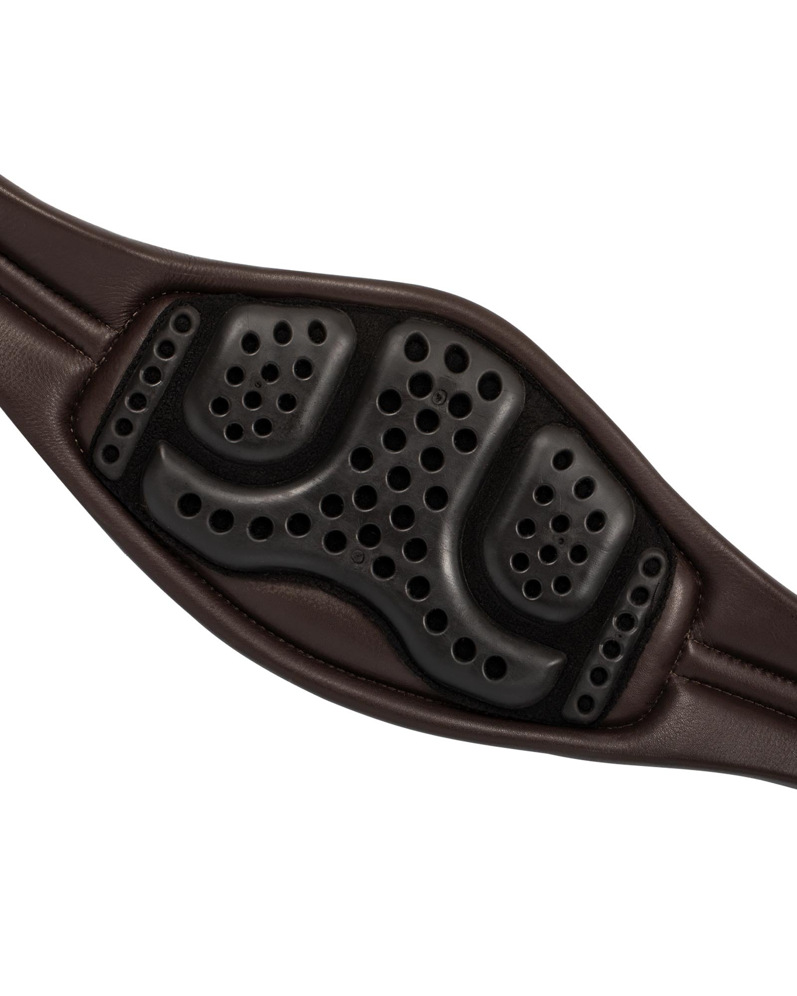 Acavallo Anatomical Jumping Leather Girth Dark Brown