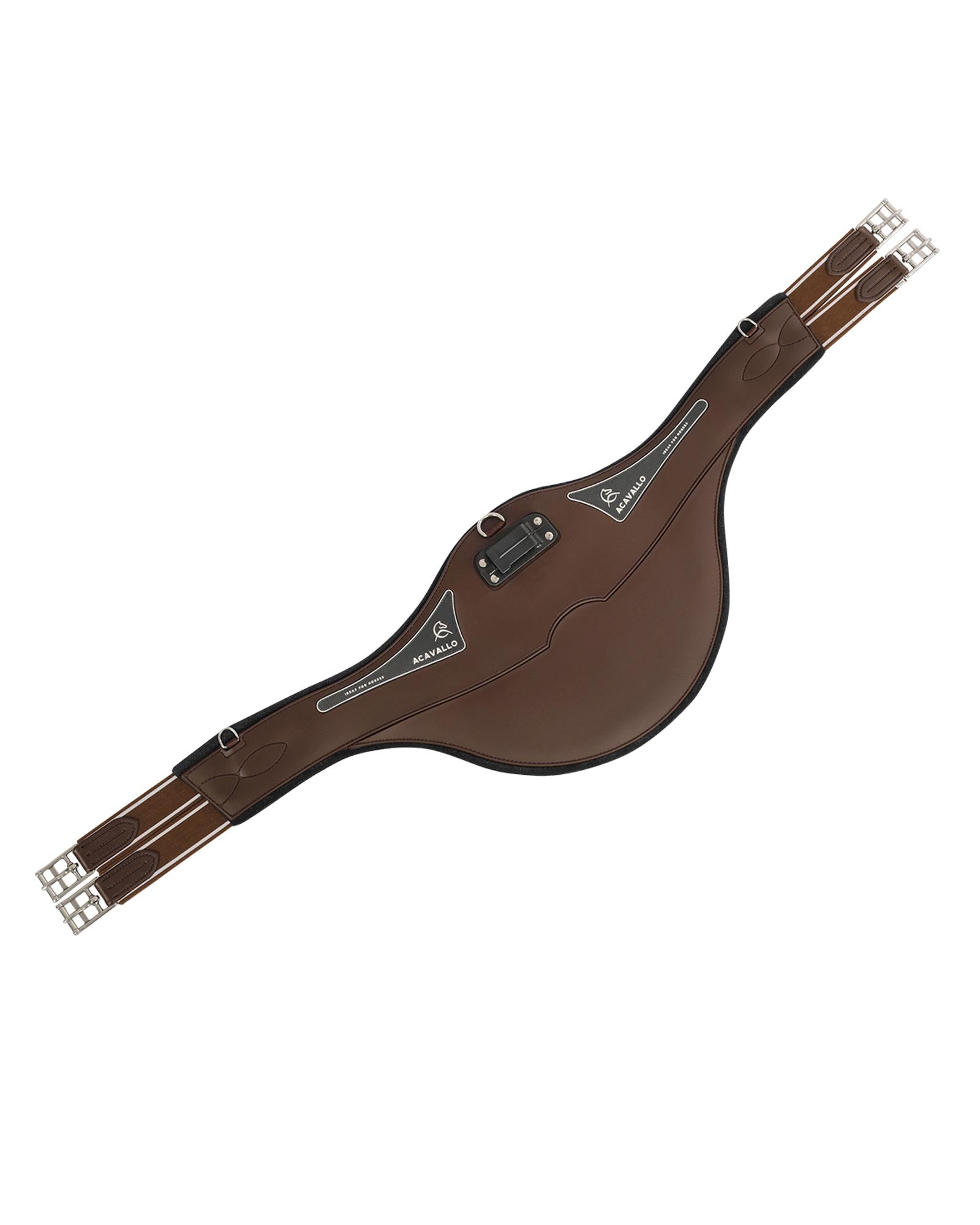 Acavallo Jumping Stud Guard Girth Gel Classic Pvc Dark Brown