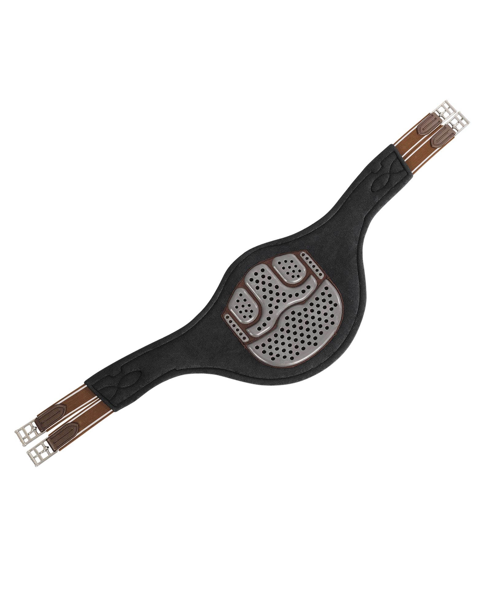 Acavallo Jumping Stud Guard Girth Gel Classic Pvc Dark Brown