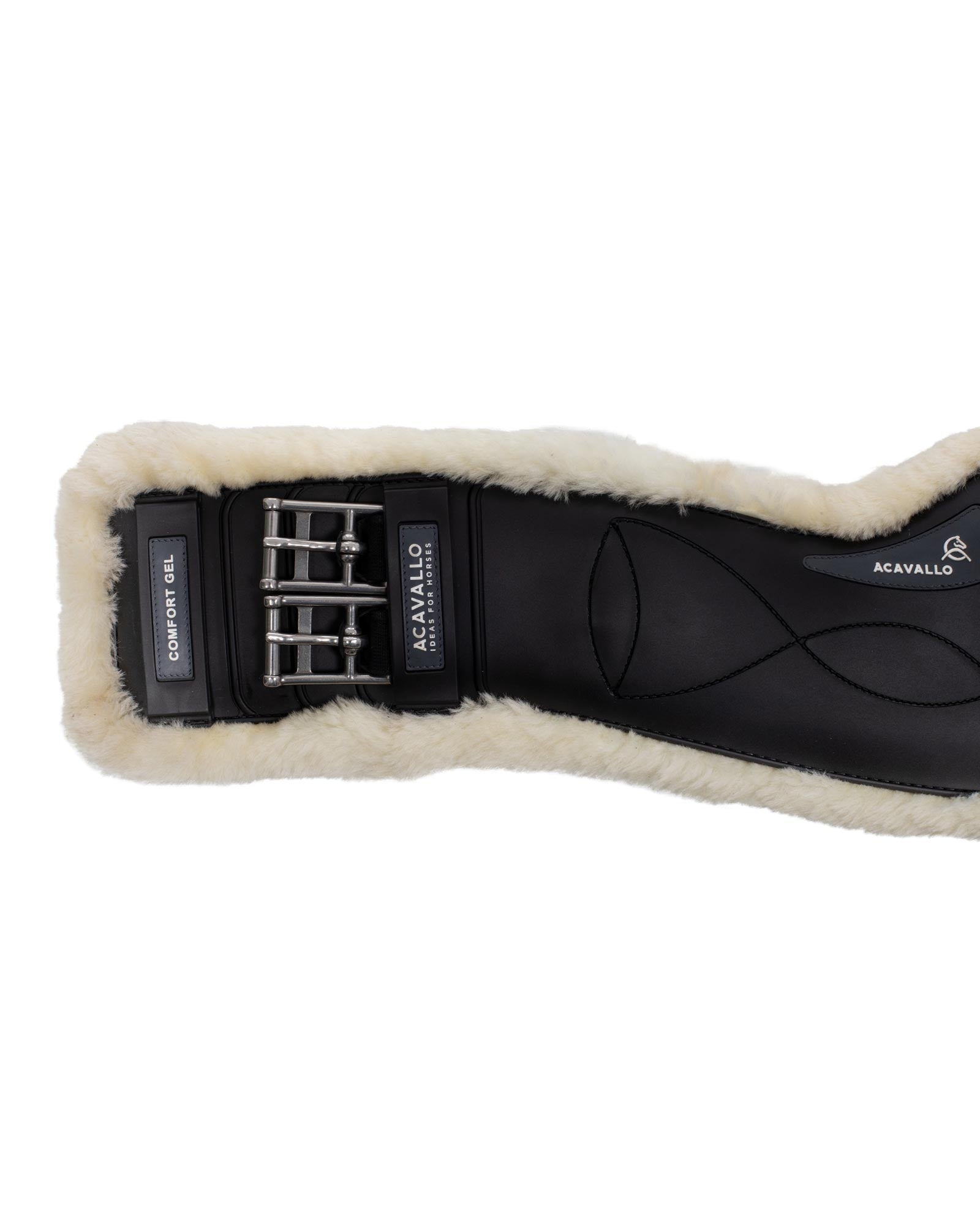 Acavallo Dressage Girth Classic Gel Sheepskin Black