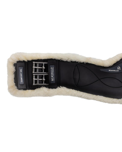 Acavallo Dressage Girth Classic Gel Sheepskin Black
