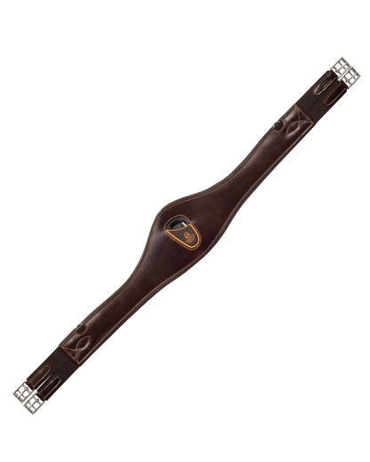 Acavallo Anatomical Jumping Girth Calfskin Dark Brown
