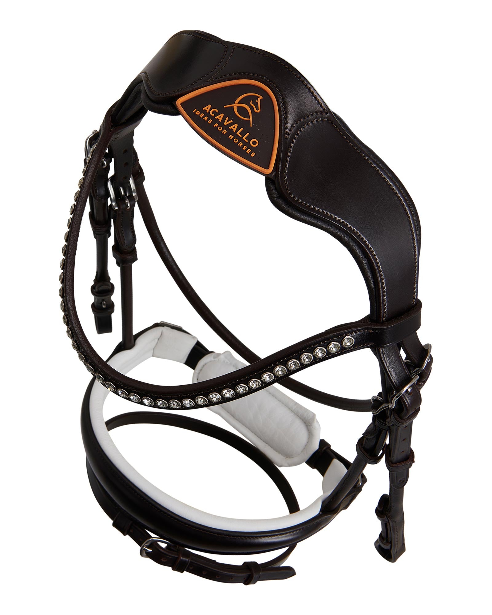 Acavallo Poesia Bridle Calfskin Dark Brown