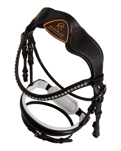 Acavallo Poesia Bridle Calfskin Dark Brown