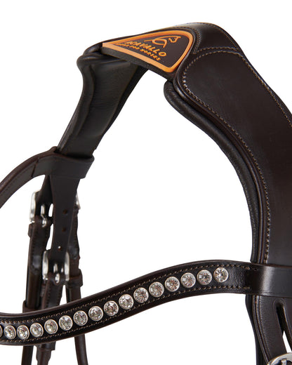 Acavallo Poesia Bridle Calfskin Dark Brown