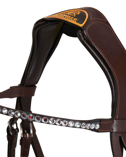 Acavallo Cupido Bridle Calfskin Dark Brown