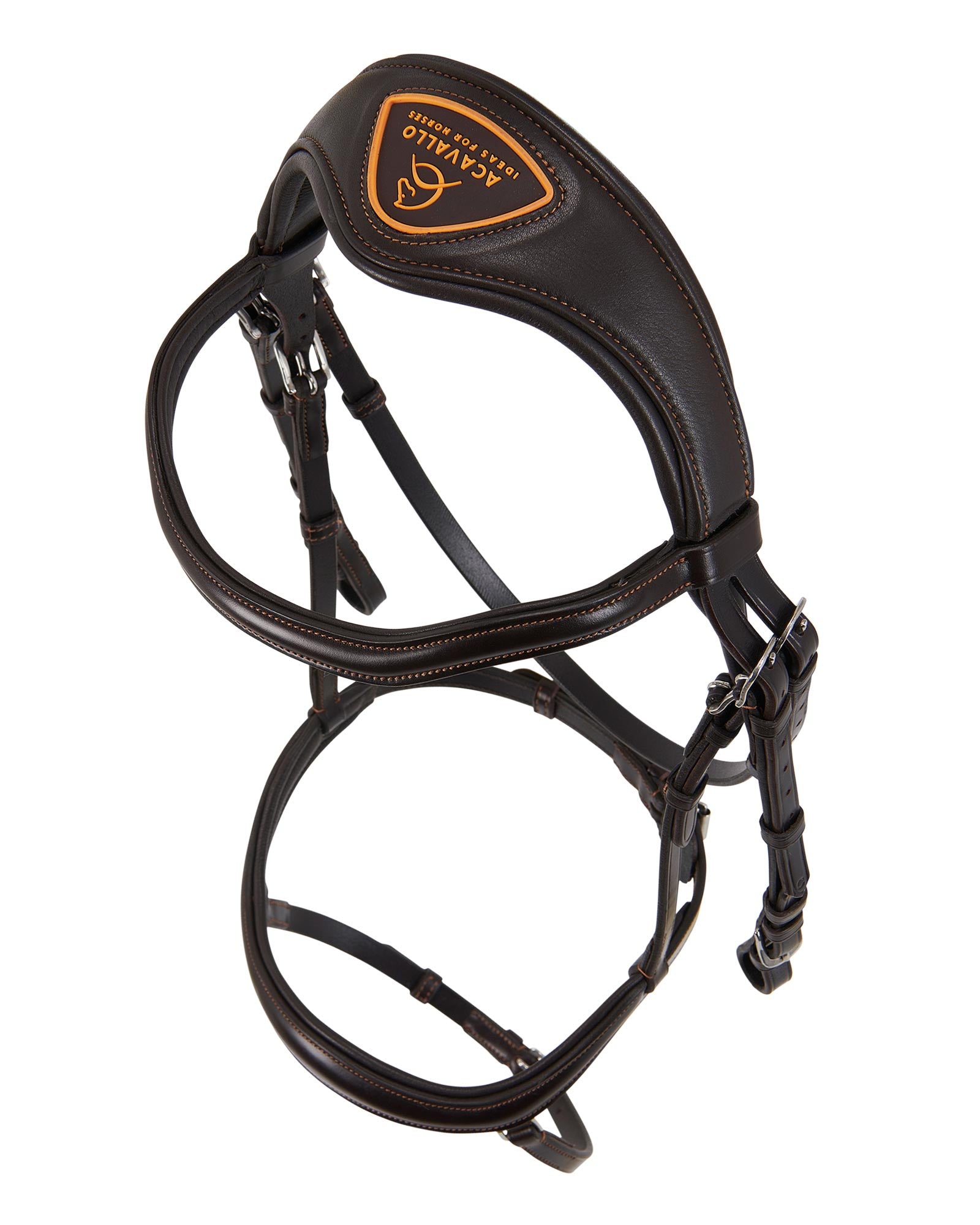 ACAVALLO ALLEGORIA Dark Brown Anatomic Bridle | Equiflair Horse Tack