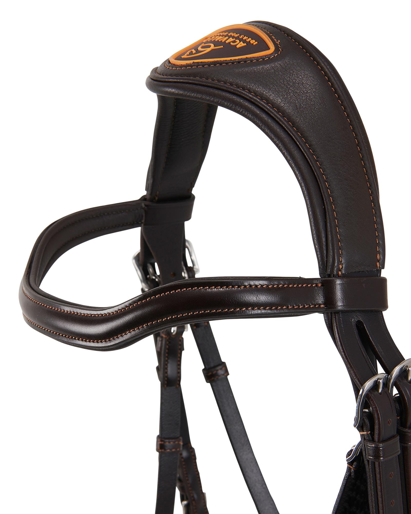 Acavallo Allegoria Anatomic Bridle - Dark Brown Leather Horse Riding Bridle by Equiflair