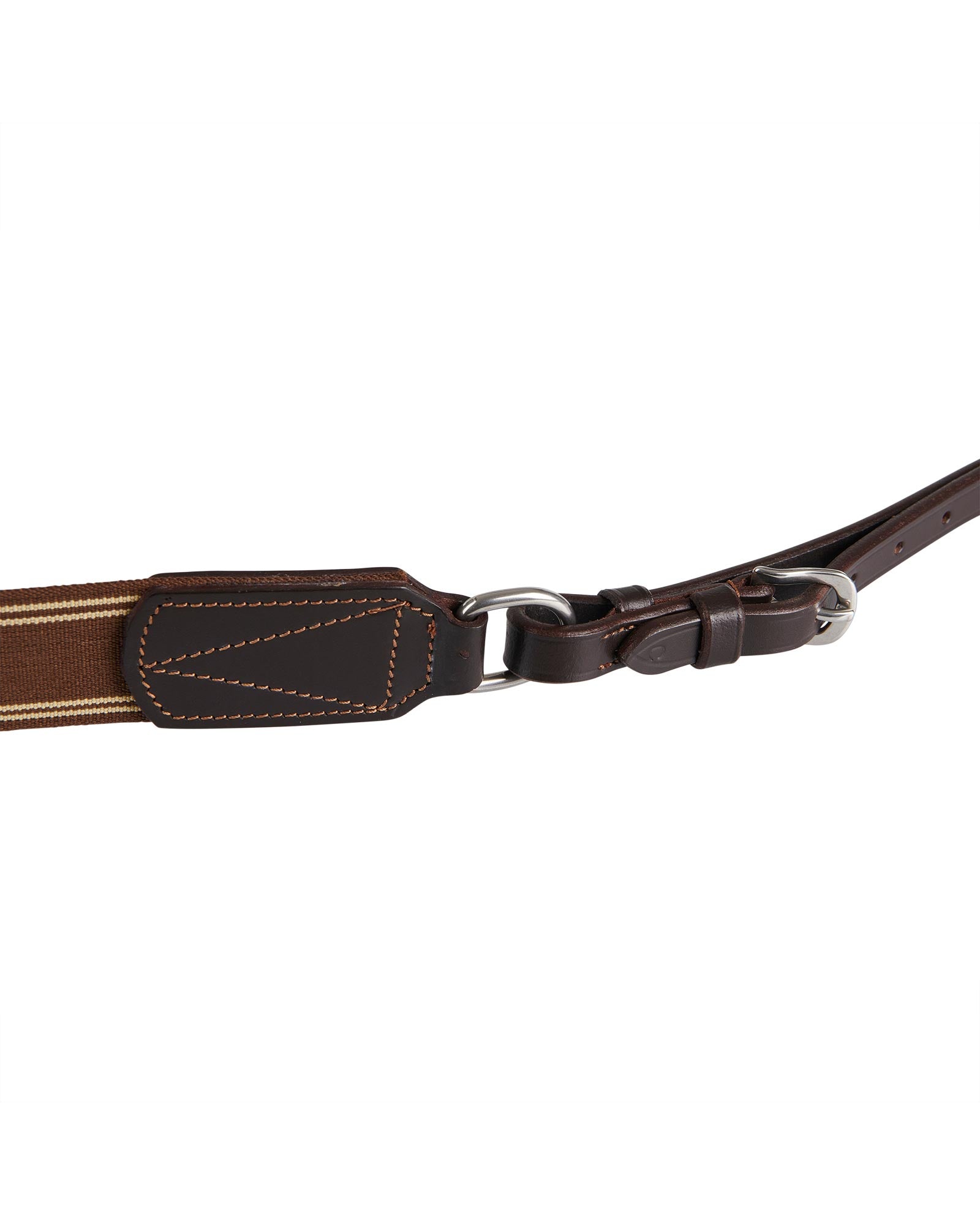 Acavallo Single Breastplate Elastic Band Dark Brown