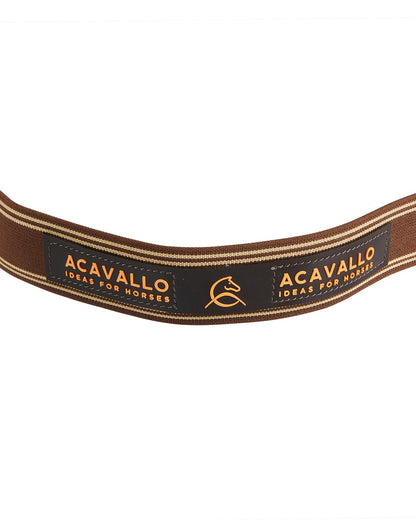 Acavallo Single Breastplate Elastic Band Dark Brown