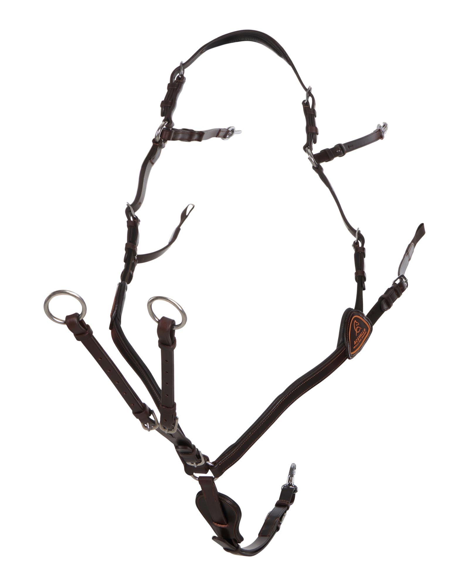 Acavallo Five-Point Breastplate Calfskin Dark Brown