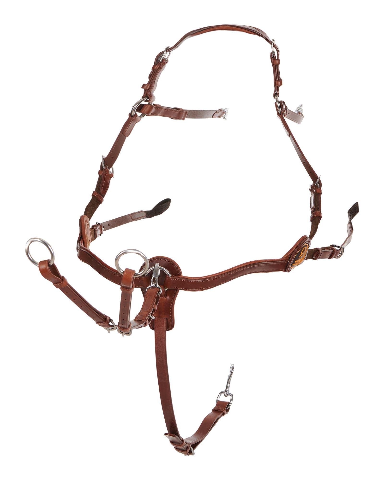 Acavallo Five-Point Breastplate Calfskin Cognac