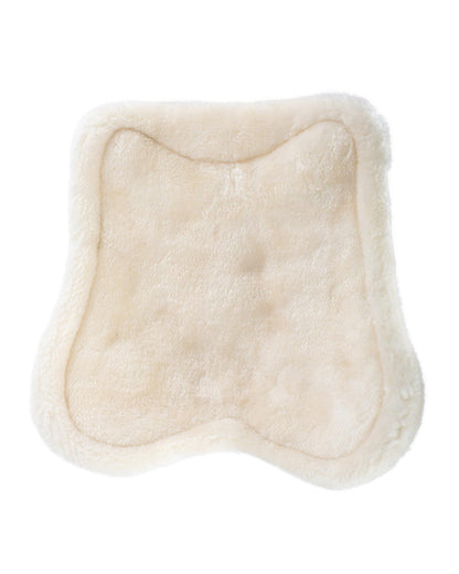 Acavallo Jumping Tendon Boots Faux Sheepskin & Hook-And-Loop Closure White