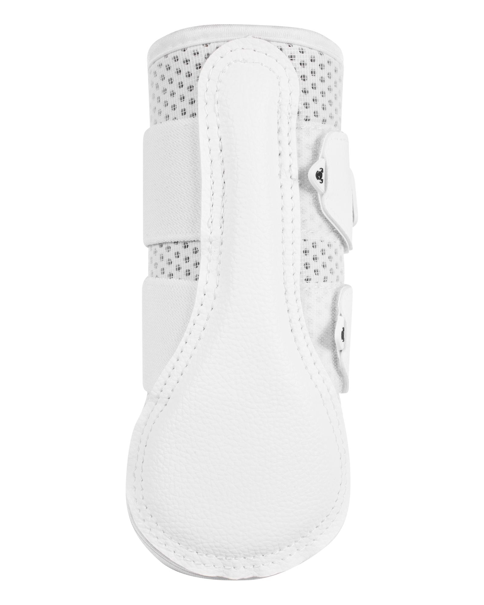 Acavallo Front Brushing Boots Perforated Neoprene White