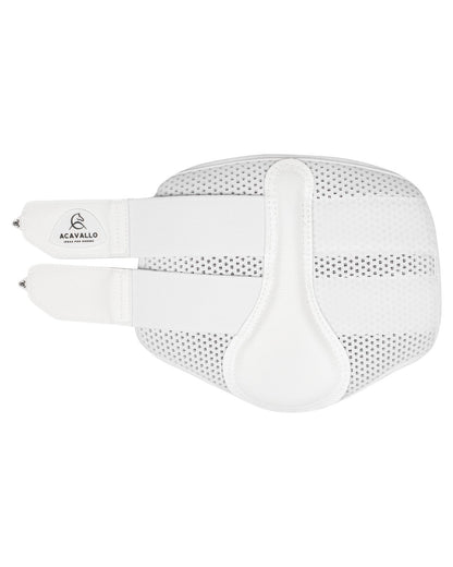 Acavallo Front Brushing Boots Perforated Neoprene White