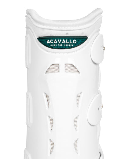 Acavallo Anatomical Hind Dressage Boots White