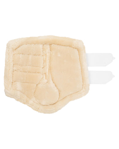 Acavallo Front Brushing Boots Eco-Leather & Faux Sheepskin White