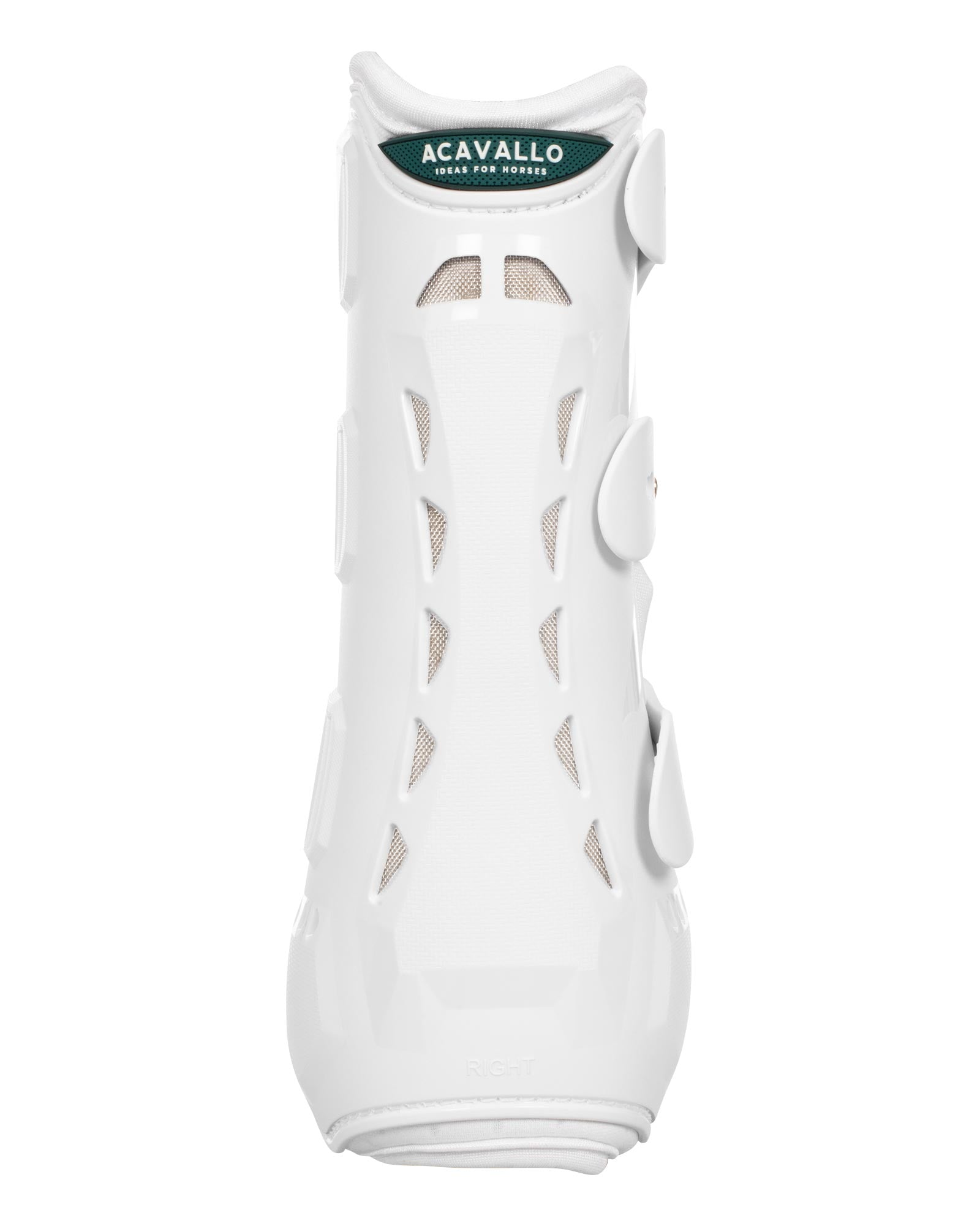 Acavallo Anatomical Front Dressage Boots White