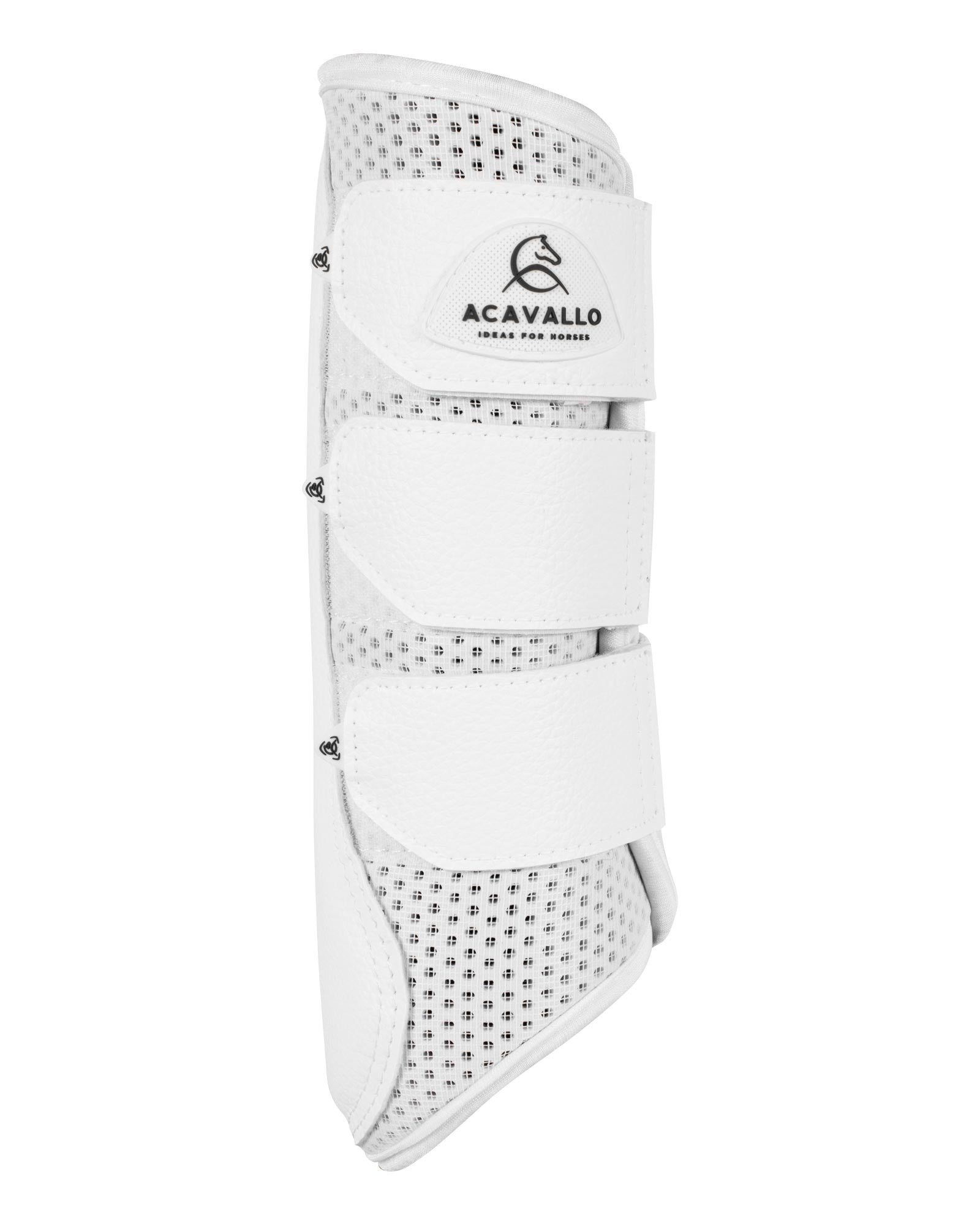 Acavallo Hind Brushing Boots Perforated Neoprene White