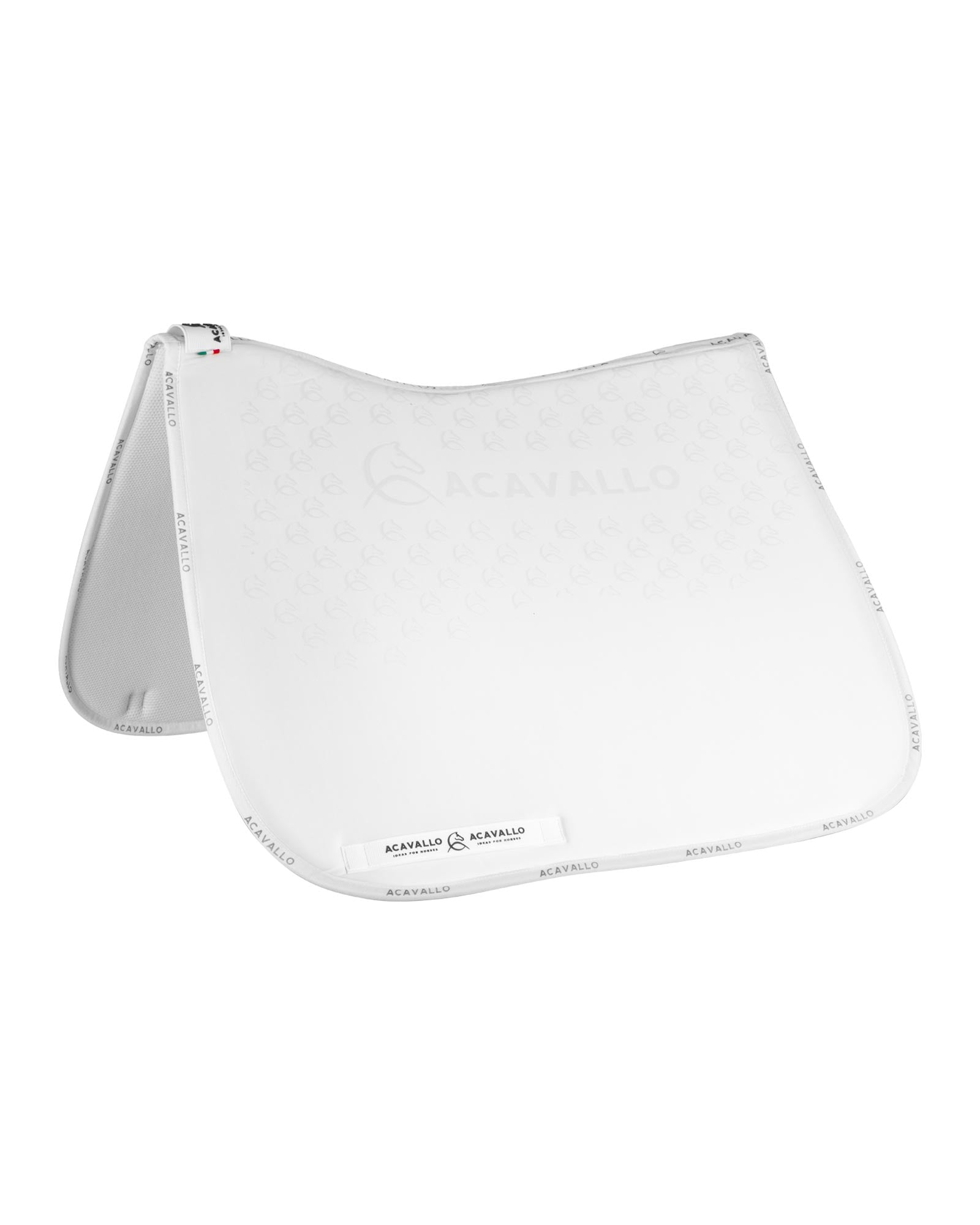 Acavallo Saddle Pad Ds Cw-Cs Elastane & Bamboo Silicone Grip White/White