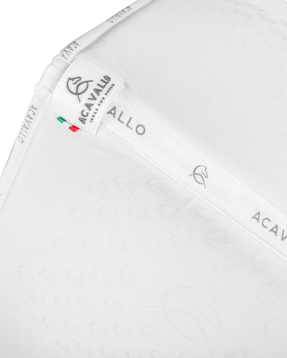 Acavallo Saddle Pad Ds Cw-Cs Elastane & Bamboo Silicone Grip White/White