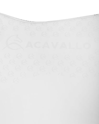 Acavallo Saddle Pad Ds Cw-Cs Elastane & Bamboo Silicone Grip White/White