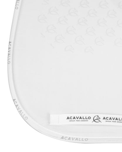 Acavallo Saddle Pad Ds Cw-Cs Elastane & Bamboo Silicone Grip White/White