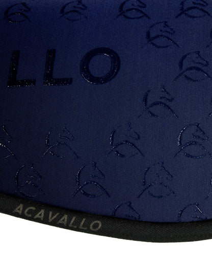 Acavallo Pad Mf Jccs Cw-3Ds Elastane & Bamboo Silicone Grip Flat Deep Blue/Black