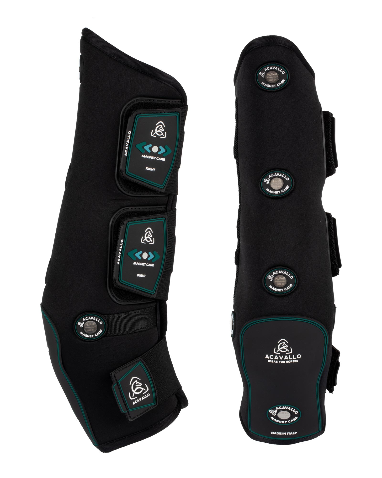 Acavallo Magnet Care Front Boots Black