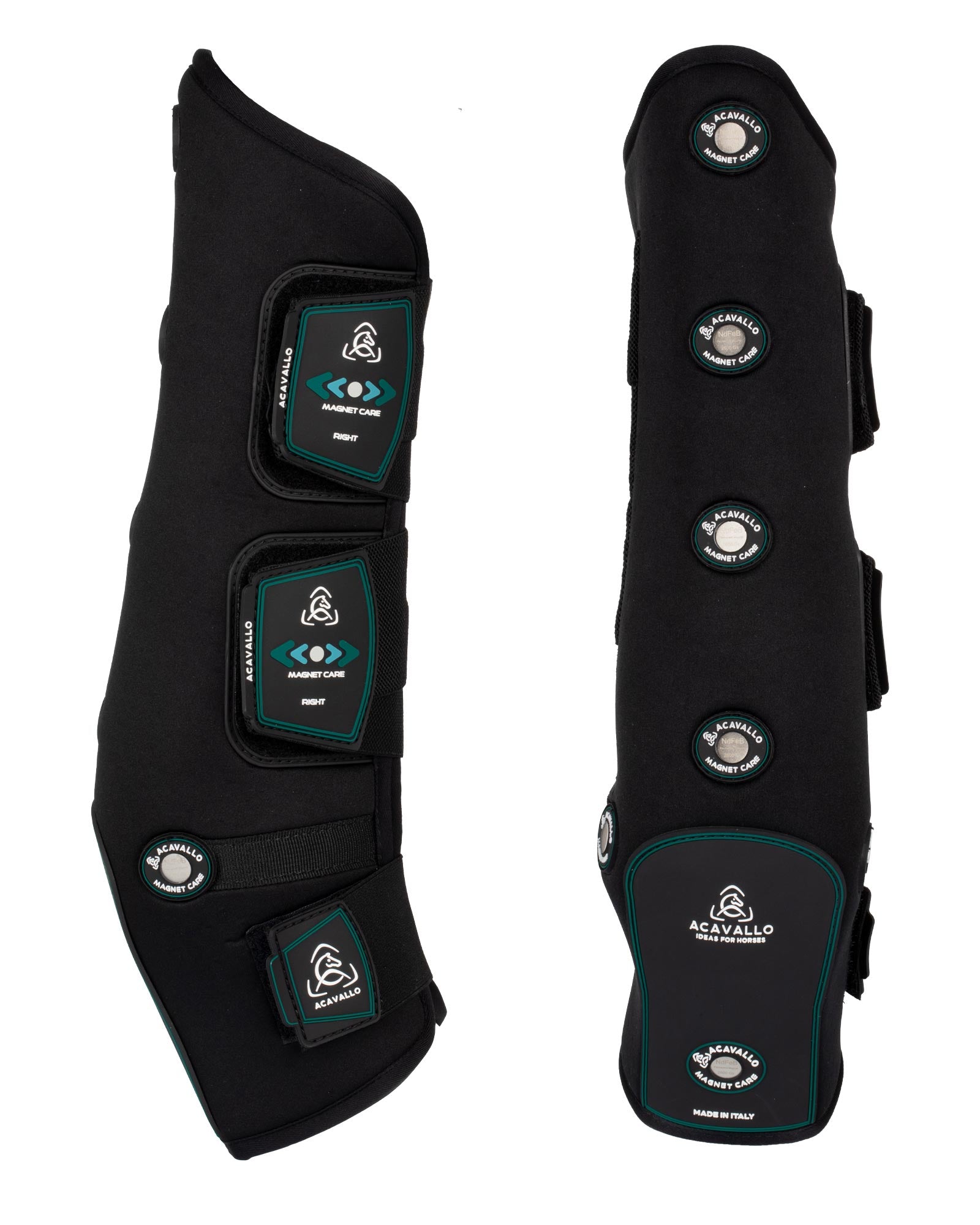 Acavallo Magnet Care Hind Boots Black