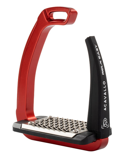 Acavallo Rel-X Easy Stirrups Red