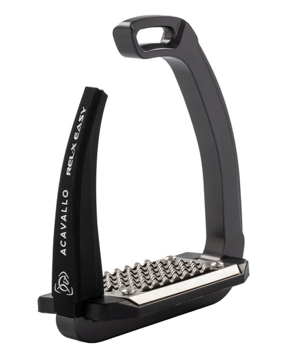 Acavallo Rel-X Easy Stirrups Charcoal